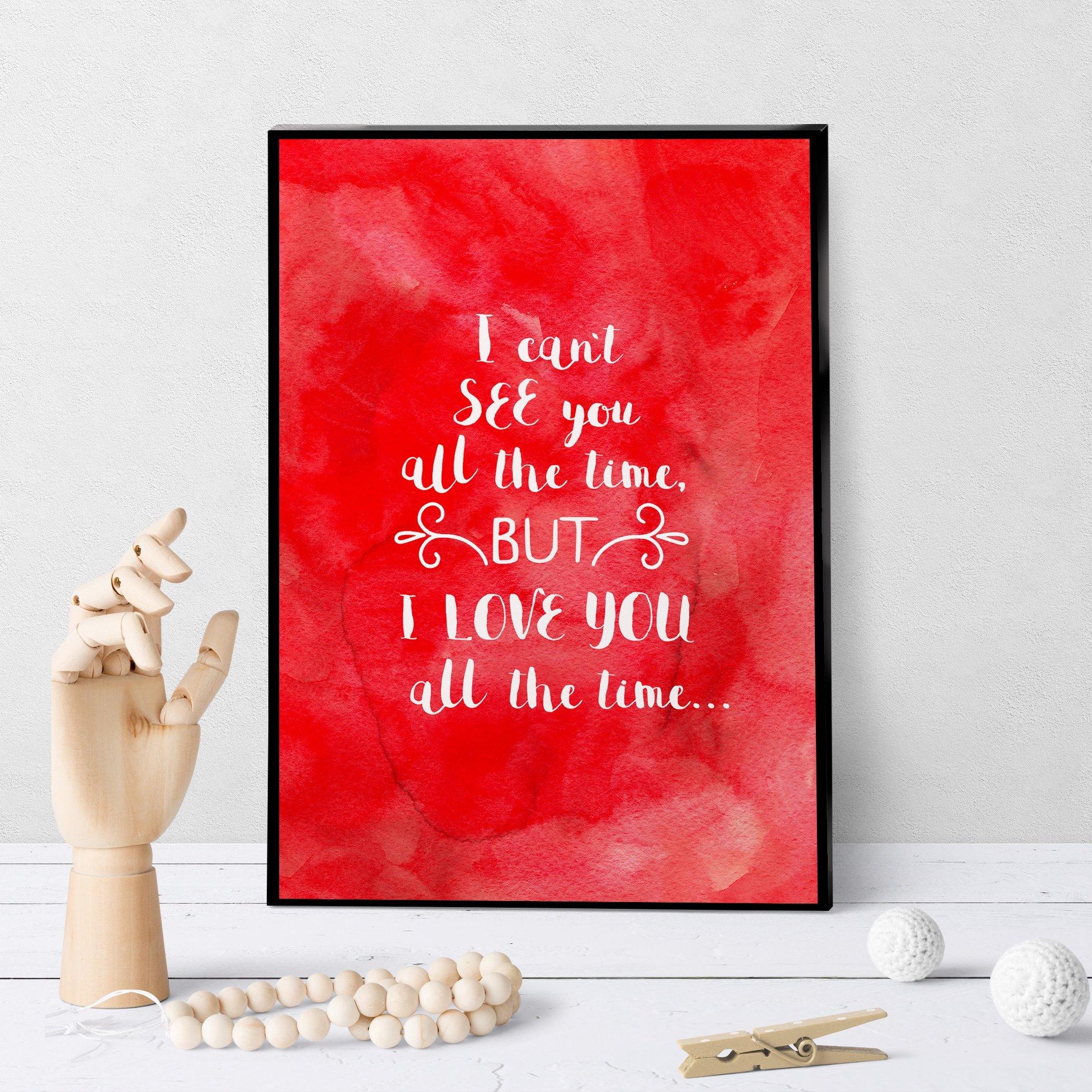 1421 I Can't See You All The Time Art