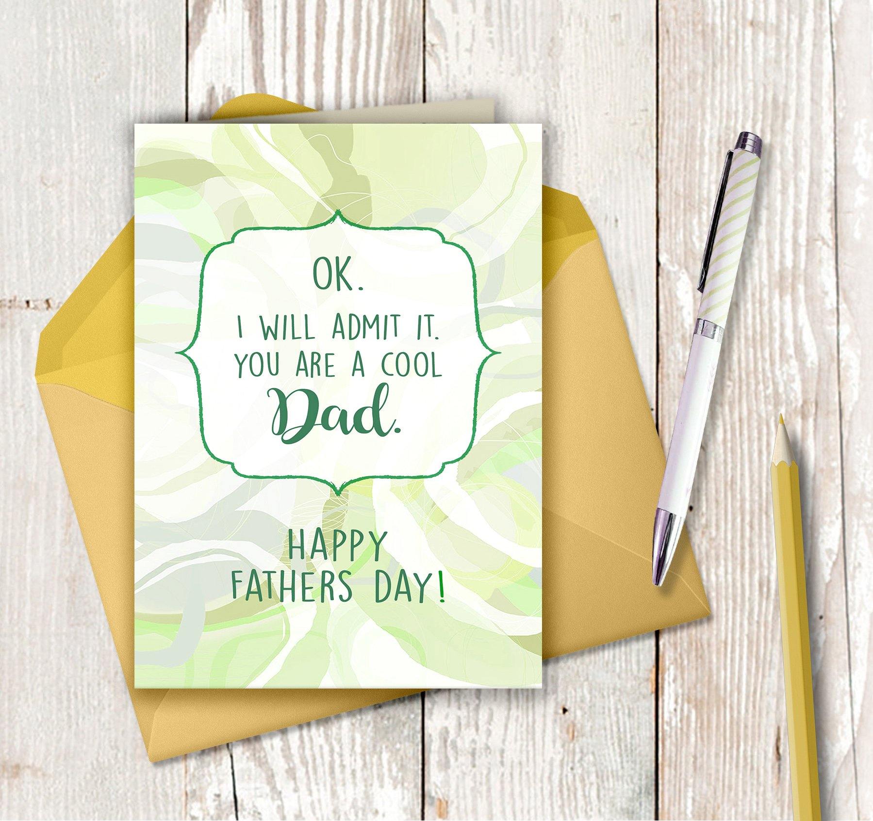 1430 Cool Dad-Father's Day Card by Deloresart - deloresartcanada