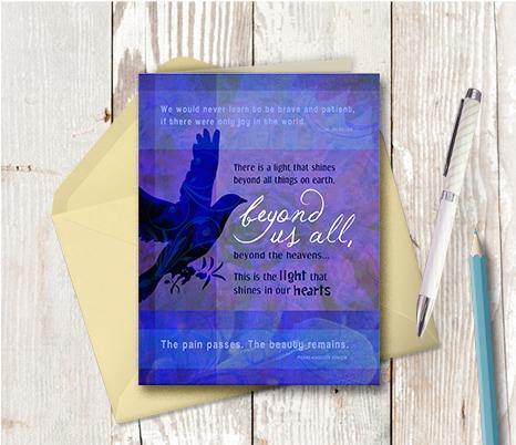 0143 Memory Lingers Note Card - deloresartcanada