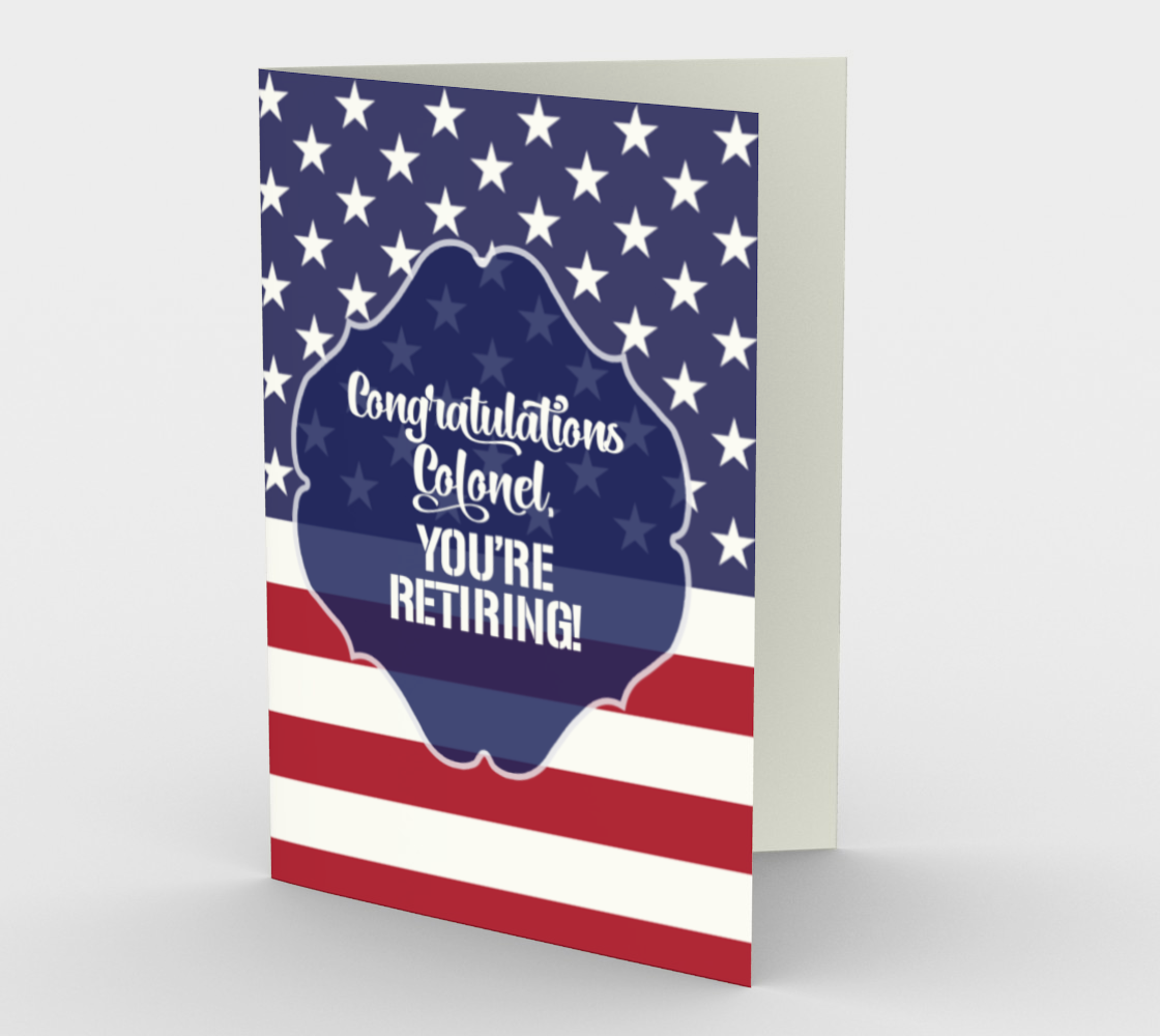 1371 Congratulations Colonel Card by Deloresart - deloresartcanada