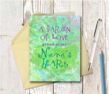 0147 Nana Note Card - deloresartcanada