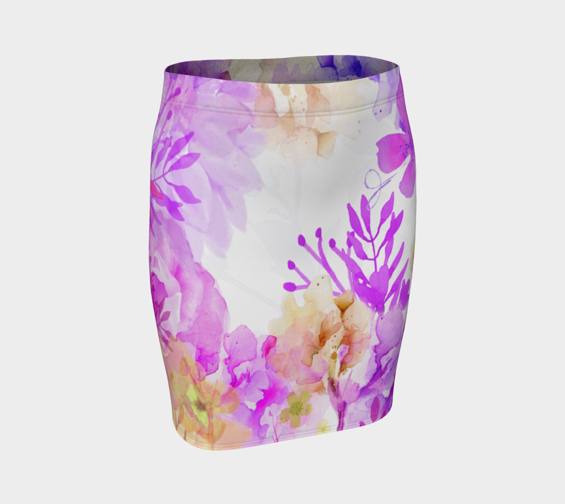 Nature's Bounty Fitted Skirt by Deloresart - deloresartcanada
