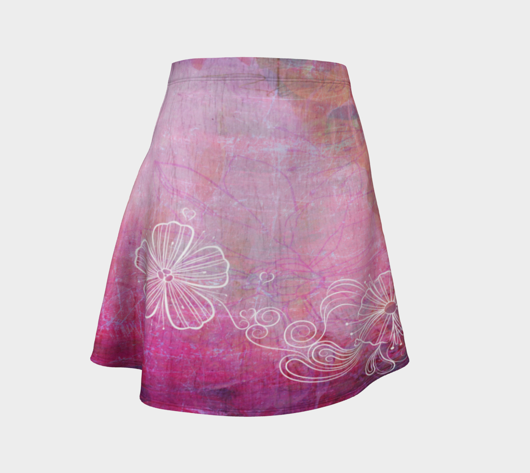Bra Off, Hair Up Flare Skirt by Deloresart