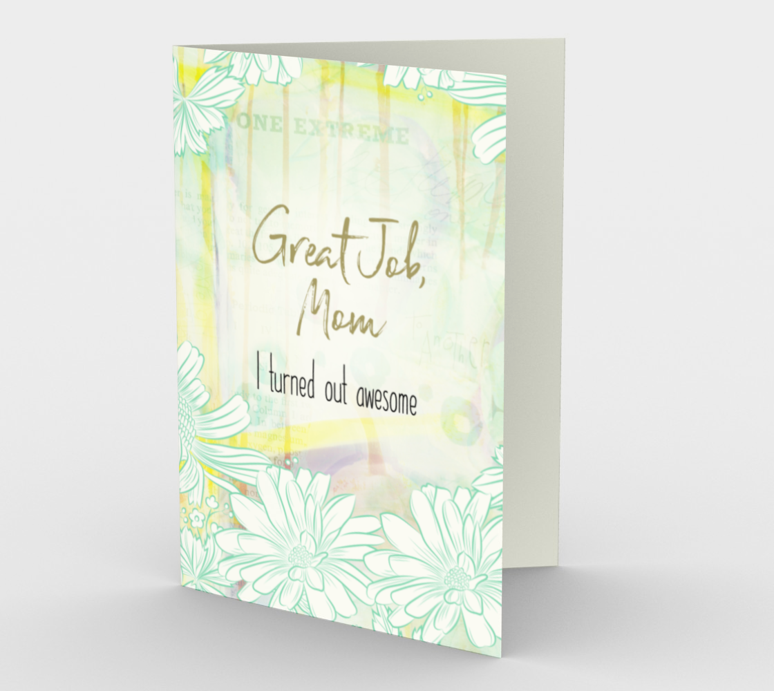 1056.Great Job, Mom  Card by DeloresArt