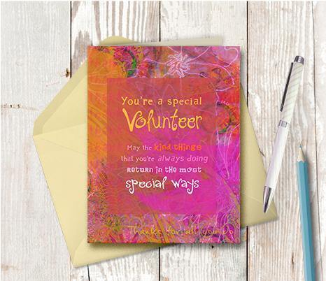 0173 Volunteer Note Card - deloresartcanada