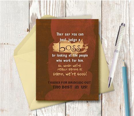 0178 Boss Note Card - deloresartcanada