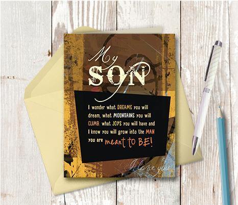 0179 Son Note Card - deloresartcanada