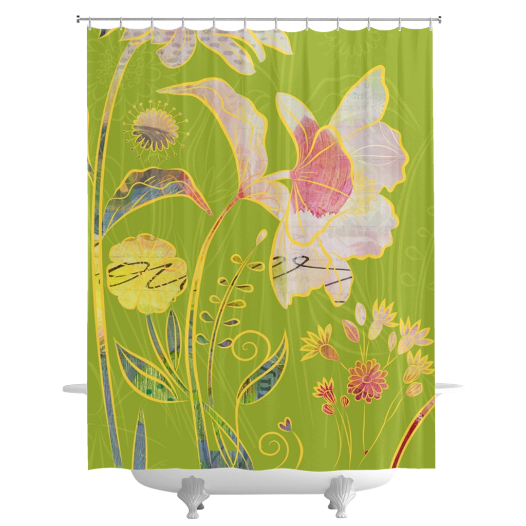 Subtle Soriya Shower Curtains - deloresartcanada