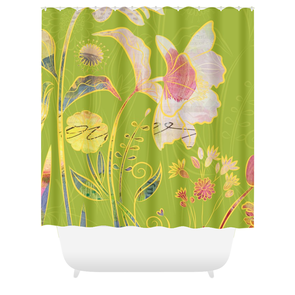 Subtle Soriya Shower Curtains - deloresartcanada