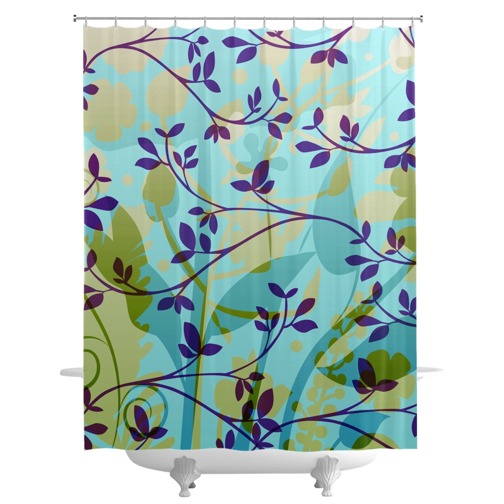 Fanciful Garden Shower Curtains - deloresartcanada
