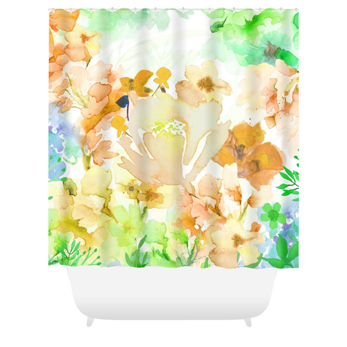 Gracious Garden Shower Curtains - deloresartcanada