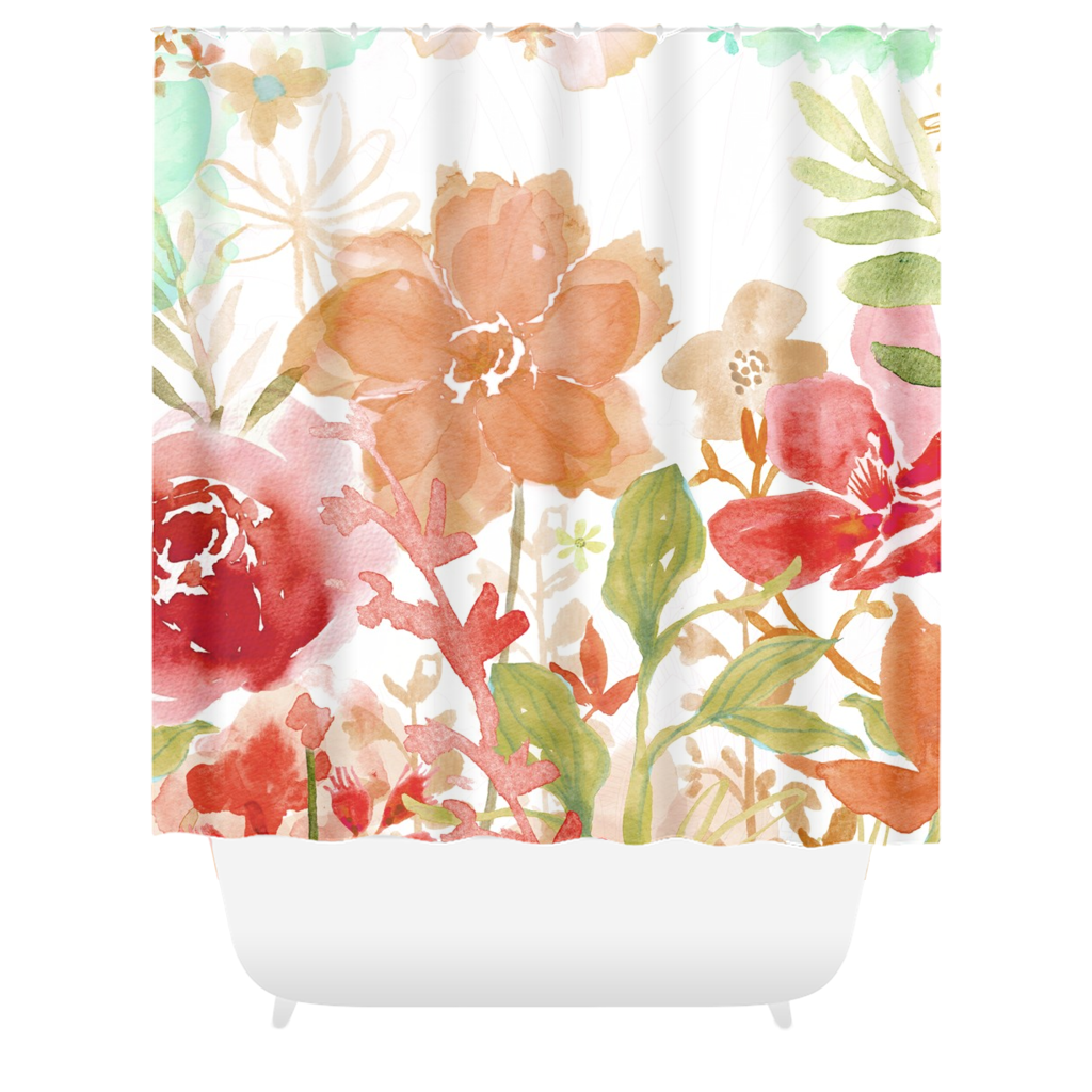 Prairie Garden Shower Curtains - deloresartcanada