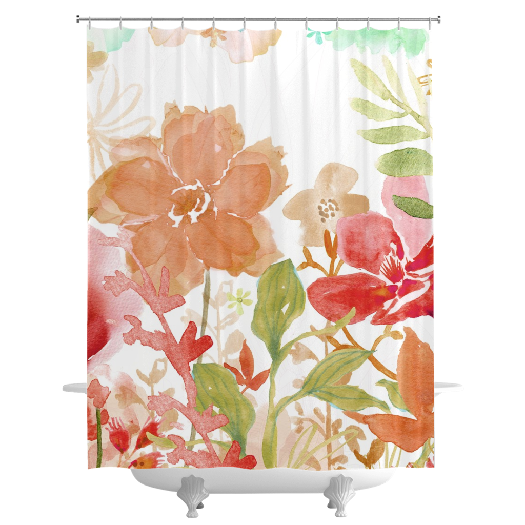 Prairie Garden Shower Curtains - deloresartcanada
