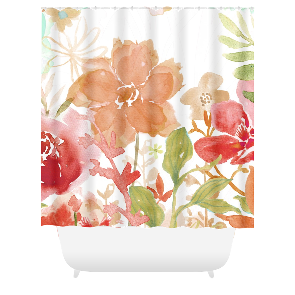 Prairie Garden Shower Curtains - deloresartcanada