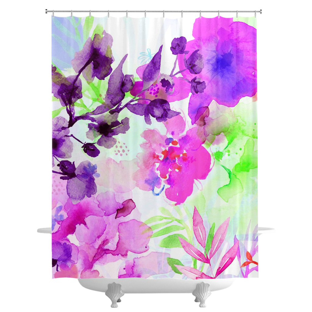 Purple Haze Shower Curtains - deloresartcanada