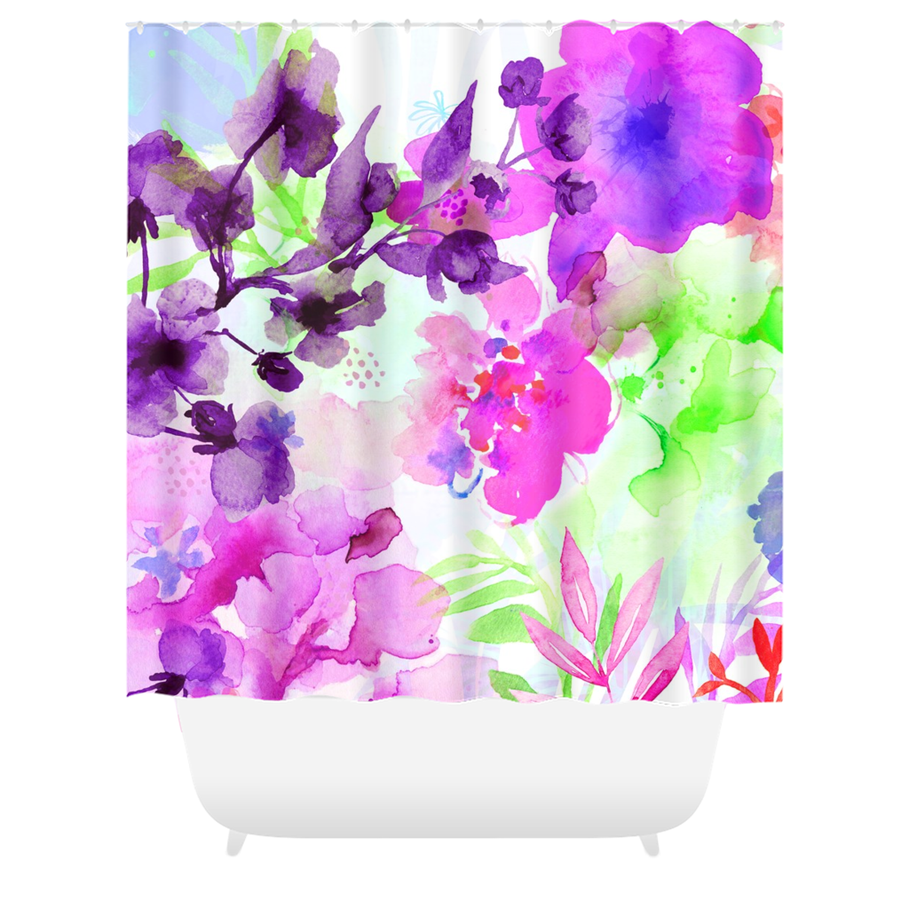 Purple Haze Shower Curtains - deloresartcanada