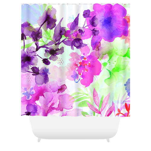 Purple Haze Shower Curtains - deloresartcanada