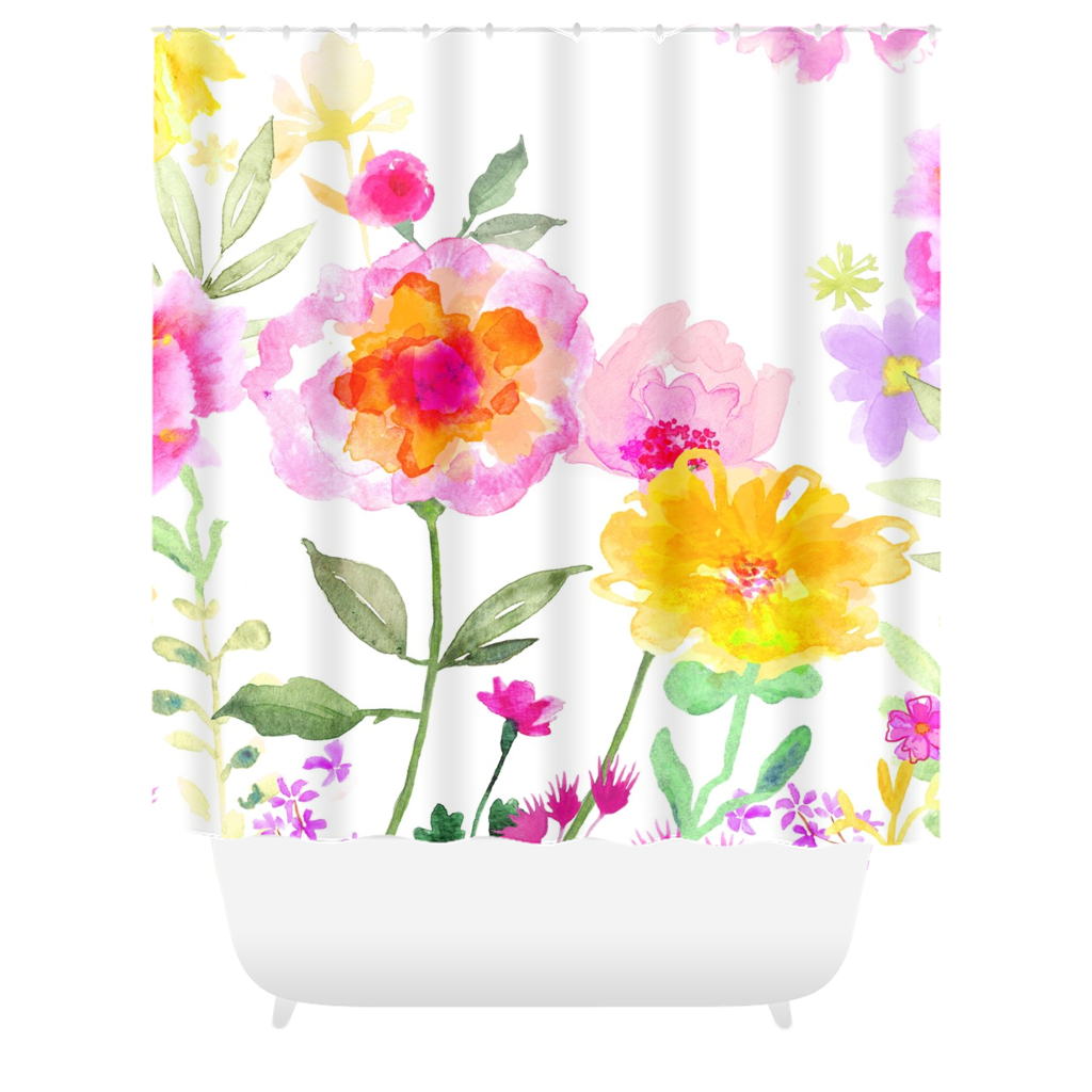 St. Mike's Garden Shower Curtains - deloresartcanada