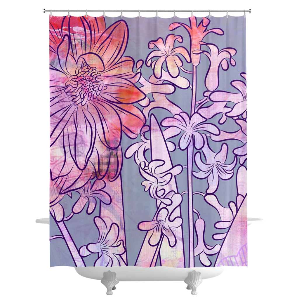 Hyacinth Heaven Shower Curtains - deloresartcanada