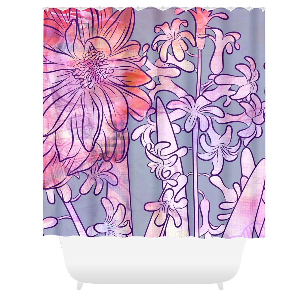 Hyacinth Heaven Shower Curtains - deloresartcanada