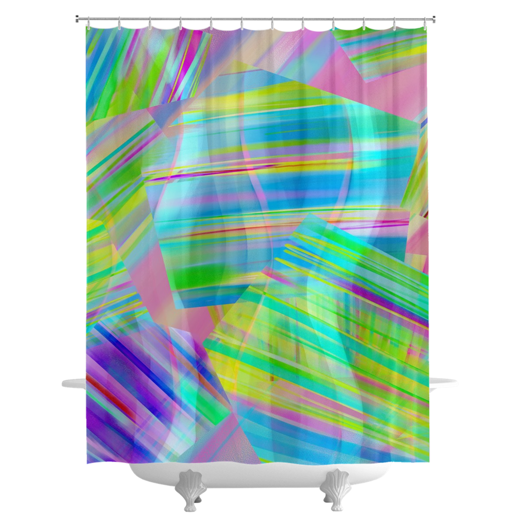Tartan Cliffs Shower Curtains - deloresartcanada