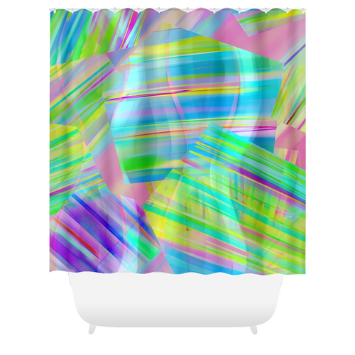 Tartan Cliffs Shower Curtains - deloresartcanada