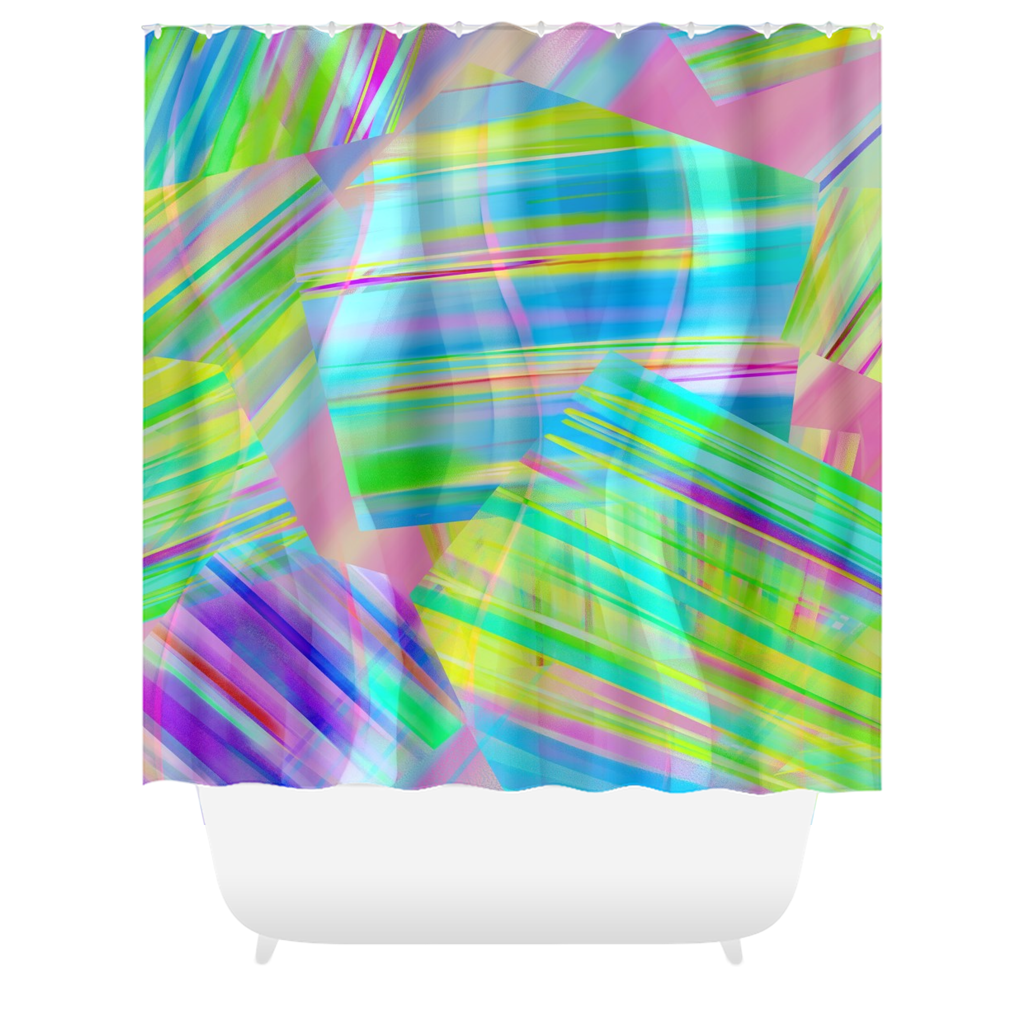 Tartan Cliffs Shower Curtains - deloresartcanada