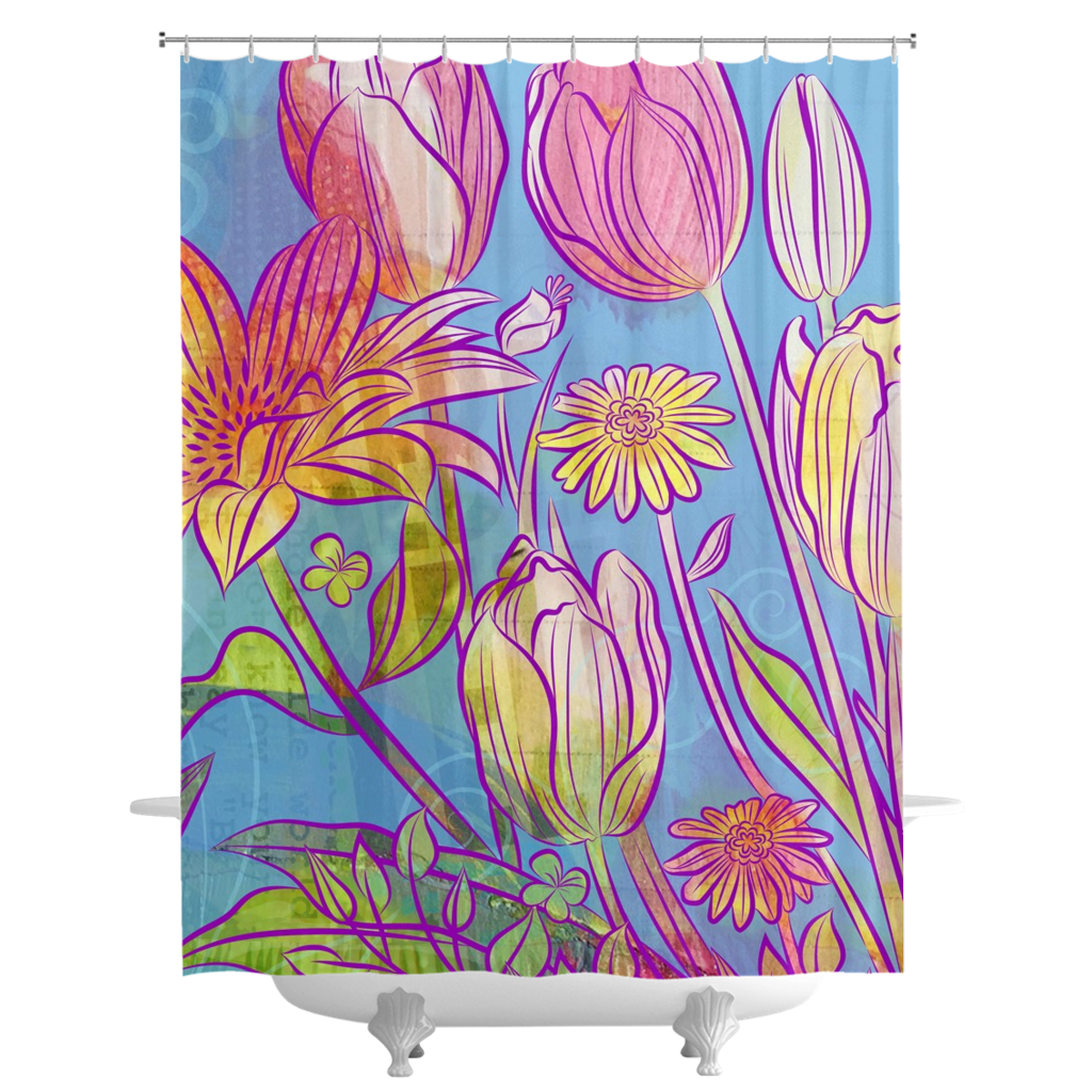 Rebel Yell Shower Curtains - deloresartcanada