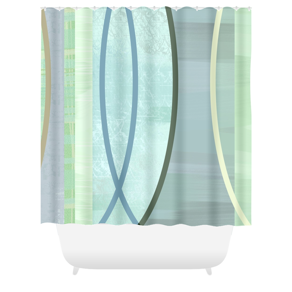 Coaxial Shower Curtains - deloresartcanada