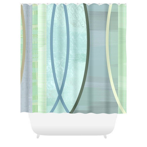 Coaxial Shower Curtains - deloresartcanada