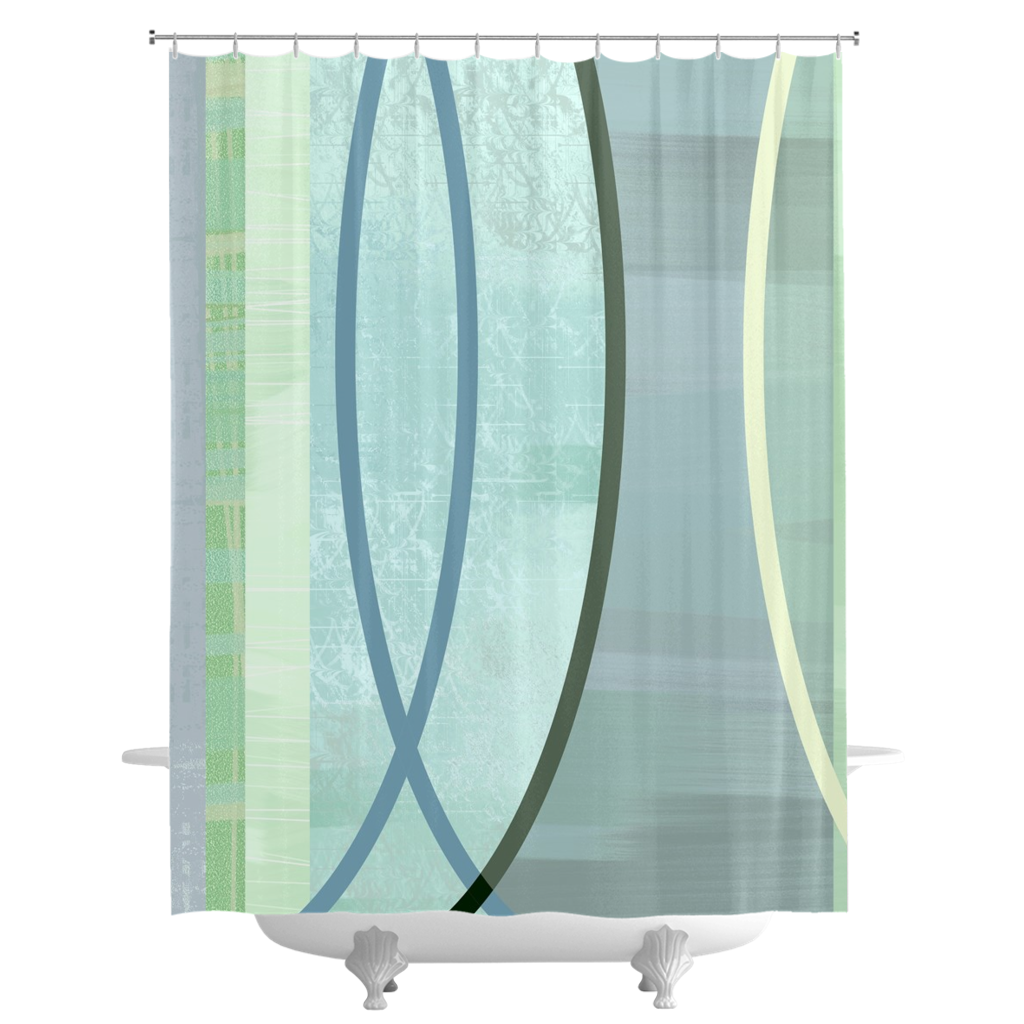 Coaxial Shower Curtains - deloresartcanada