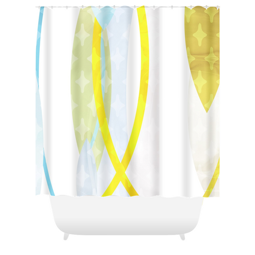 Side by Side Shower Curtains - deloresartcanada