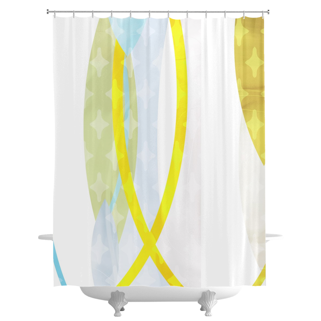 Side by Side Shower Curtains - deloresartcanada