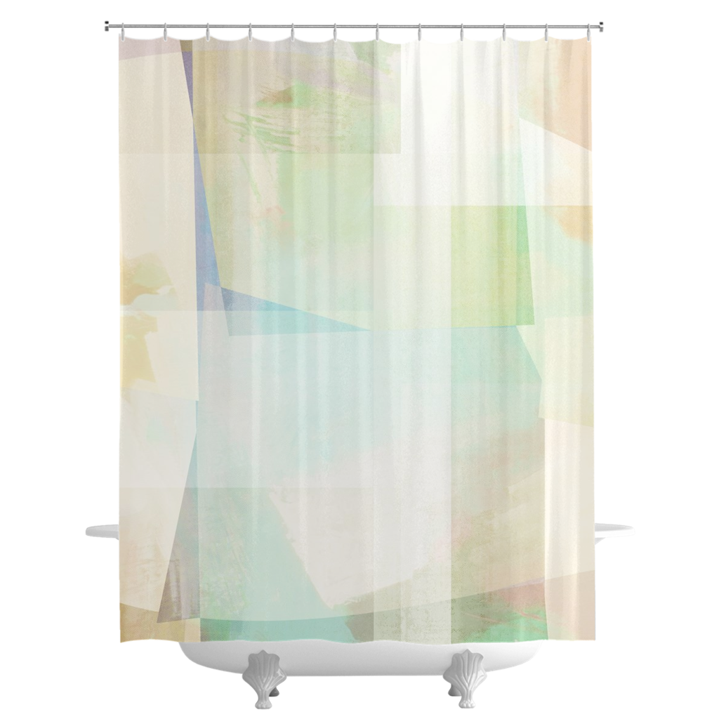 Squared Off Shower Curtains - deloresartcanada
