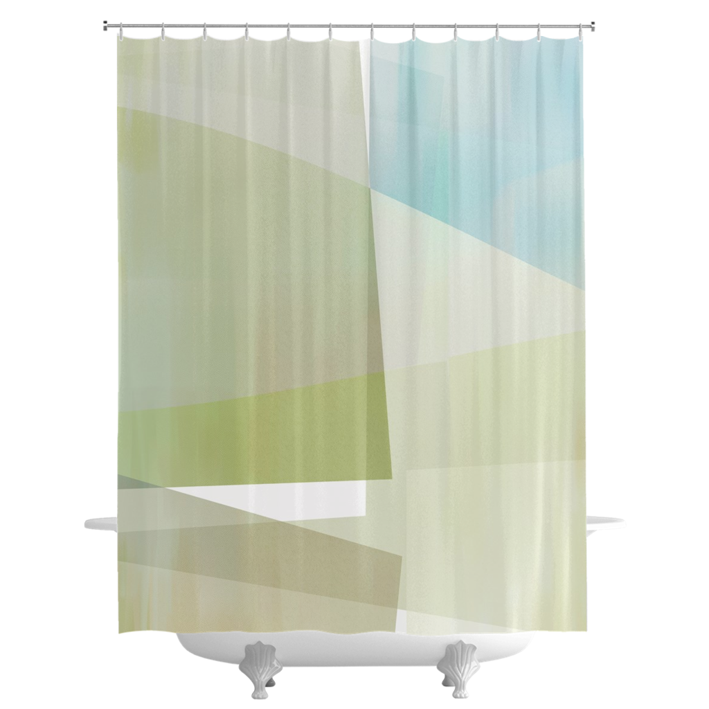 Angle iron Shower Curtains - deloresartcanada