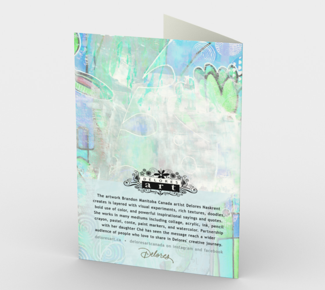 1343 You Can Be Anything Card by Deloresart - deloresartcanada