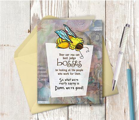 0180 Boss Note Card - deloresartcanada