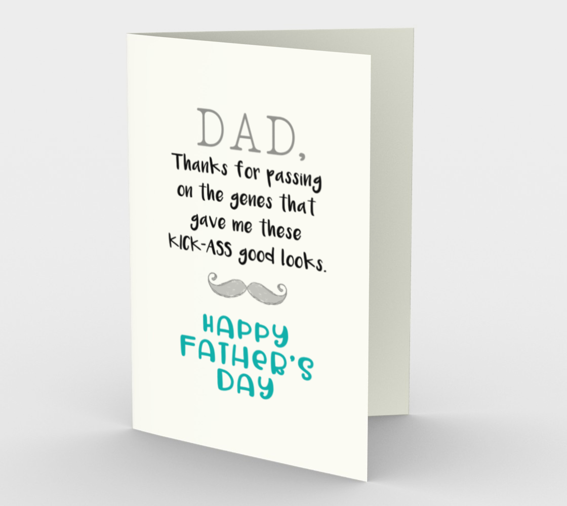 1074.Dad, Thanks for the Genes  Card by DeloresArt