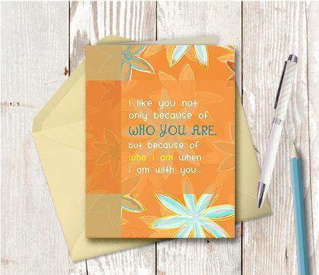 0193 Who I Am When With You Notecard