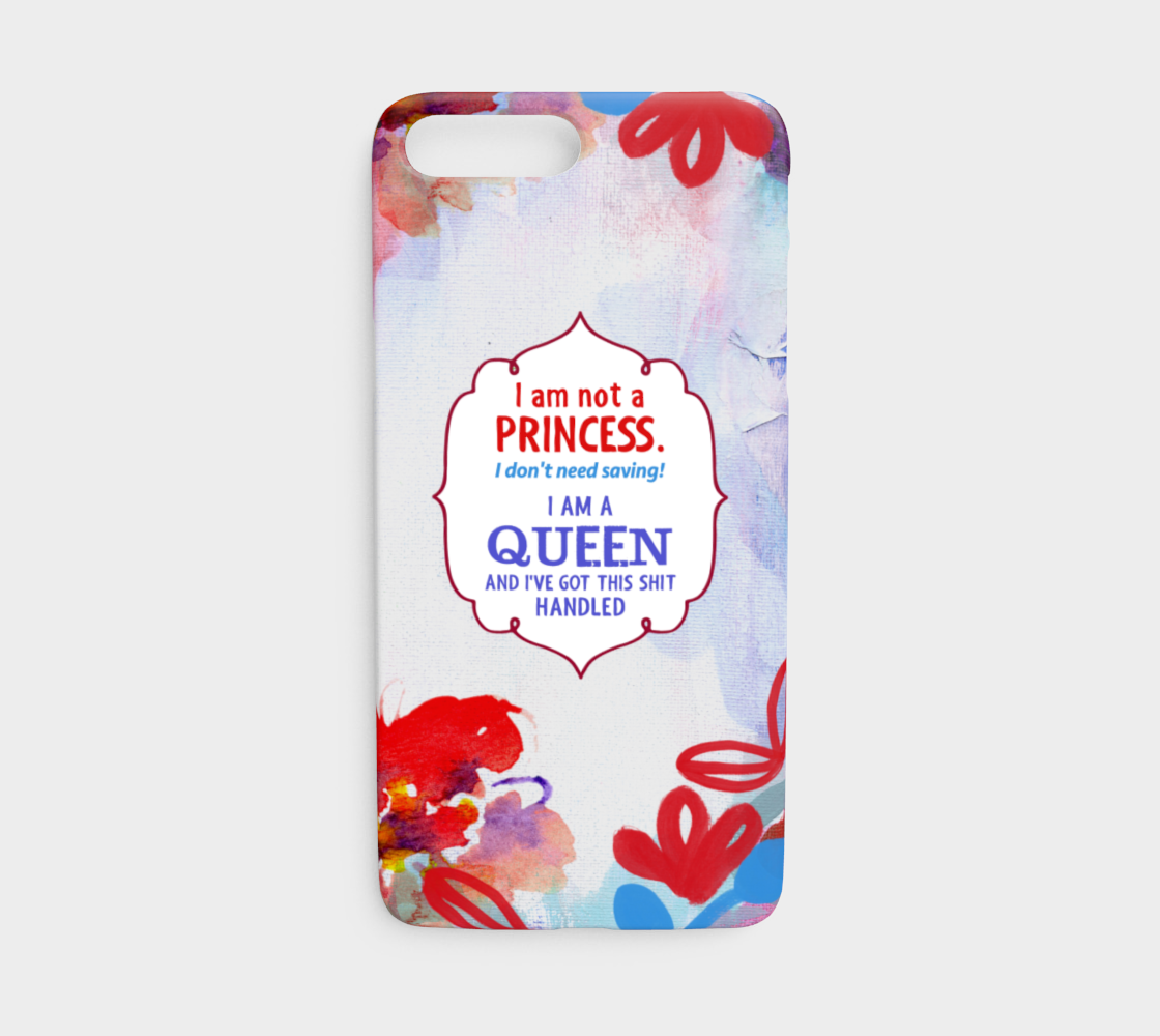 754  I Am A Queen Device Case - deloresartcanada