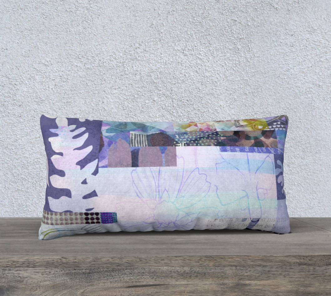 Trailing Petals Lumbar Pillows by Deloresart