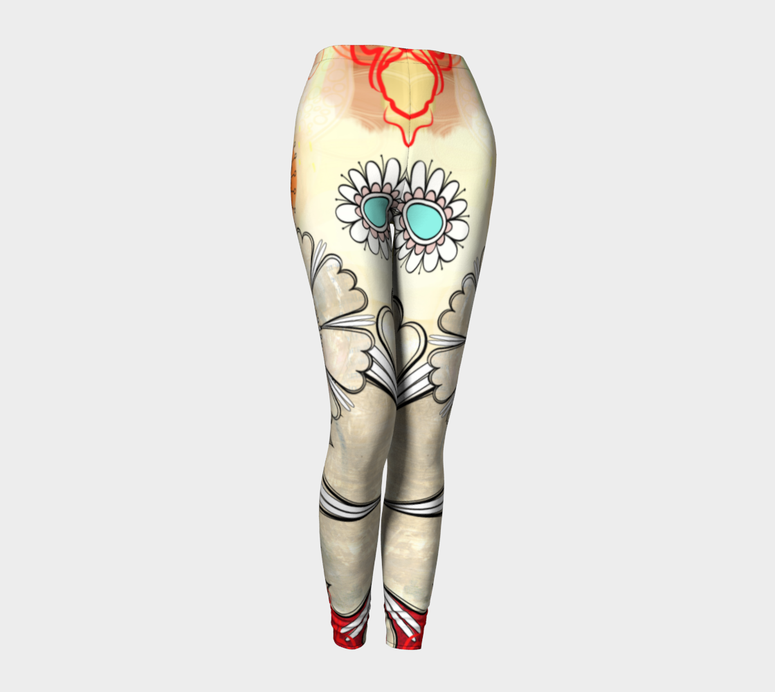 Flower Power Leggings by Deloresart - deloresartcanada
