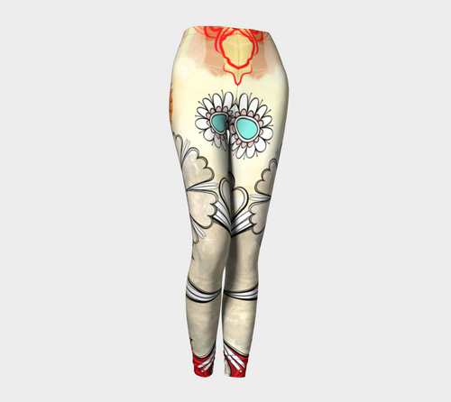 Flower Power Leggings by Deloresart - deloresartcanada