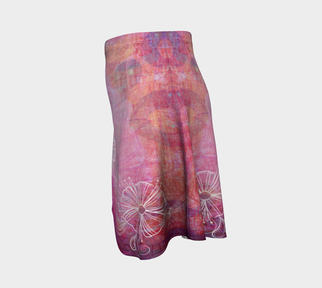 Bra Off, Hair Up Flare Skirt by Deloresart
