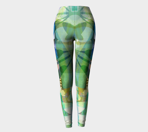 Graceful Sappling Collage Leggings by Deloresart - deloresartcanada