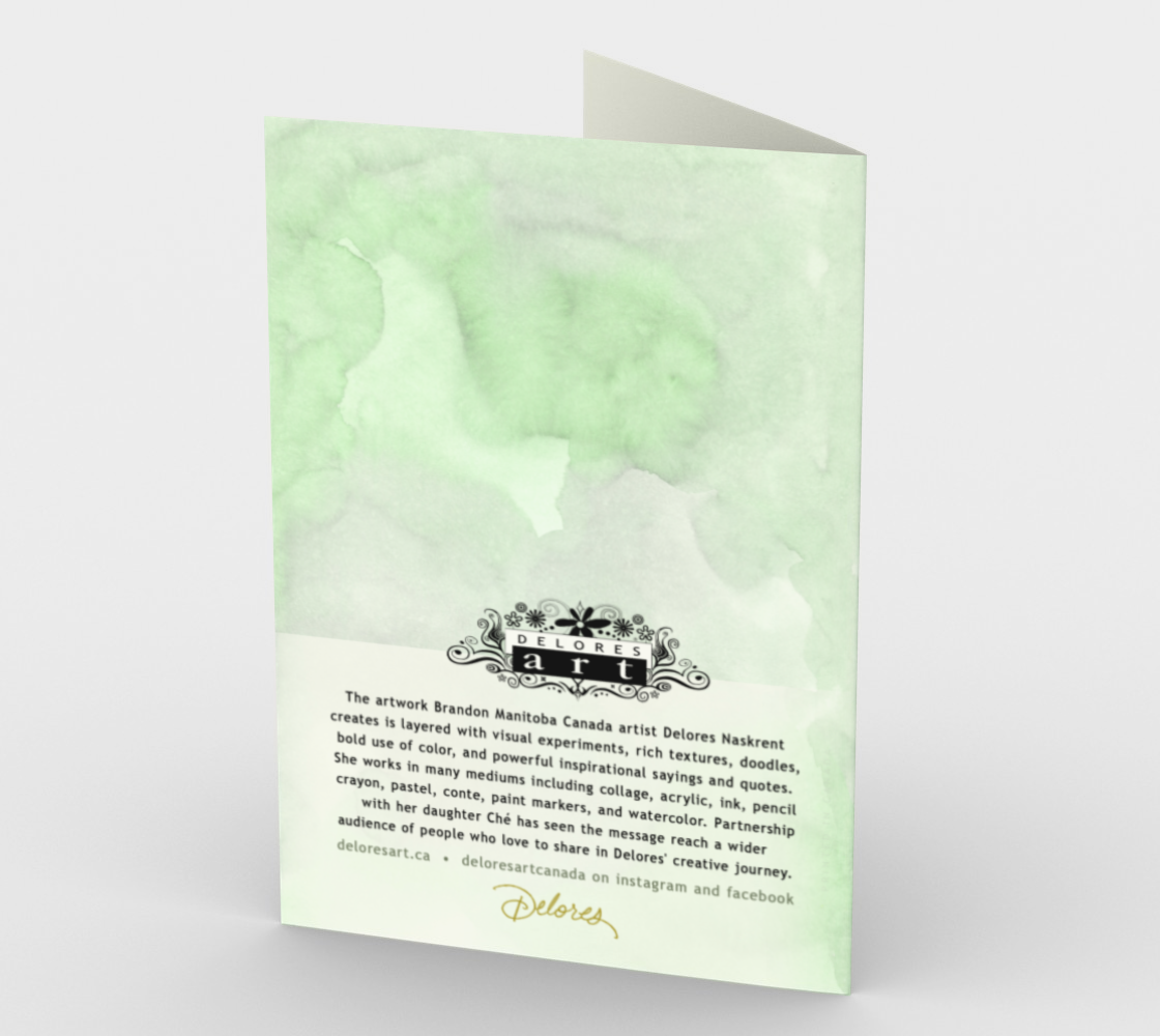 1352 Saying Goodbye So Hard Card by Deloresart - deloresartcanada