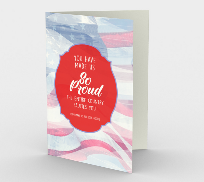 1380 You Have Made Us So Proud Card by Deloresart - deloresartcanada