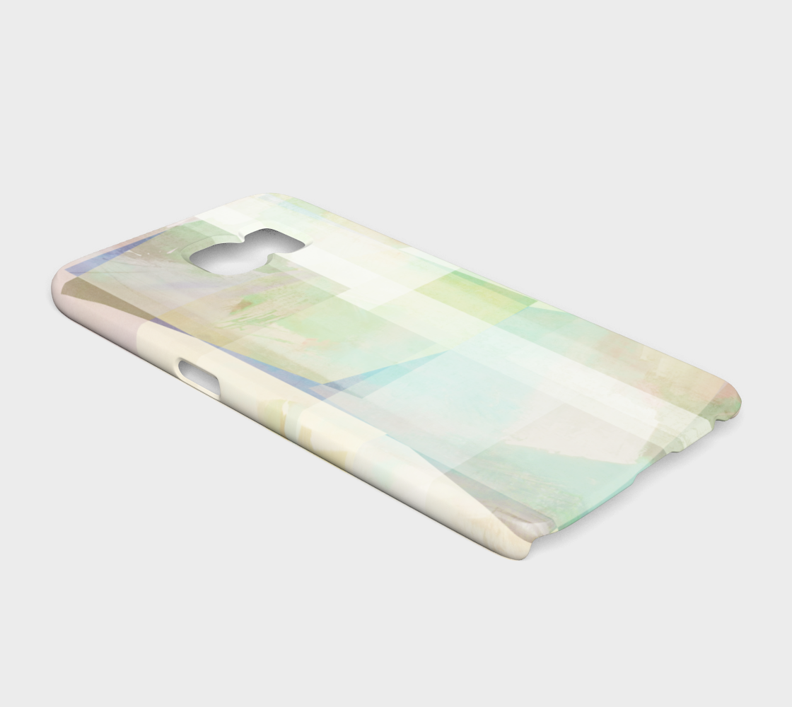 Del 490D Square Off Textured Purples And Greens Device Case - deloresartcanada