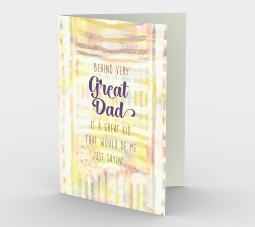 1243. Behind Every Great Dad  Card by DeloresArt