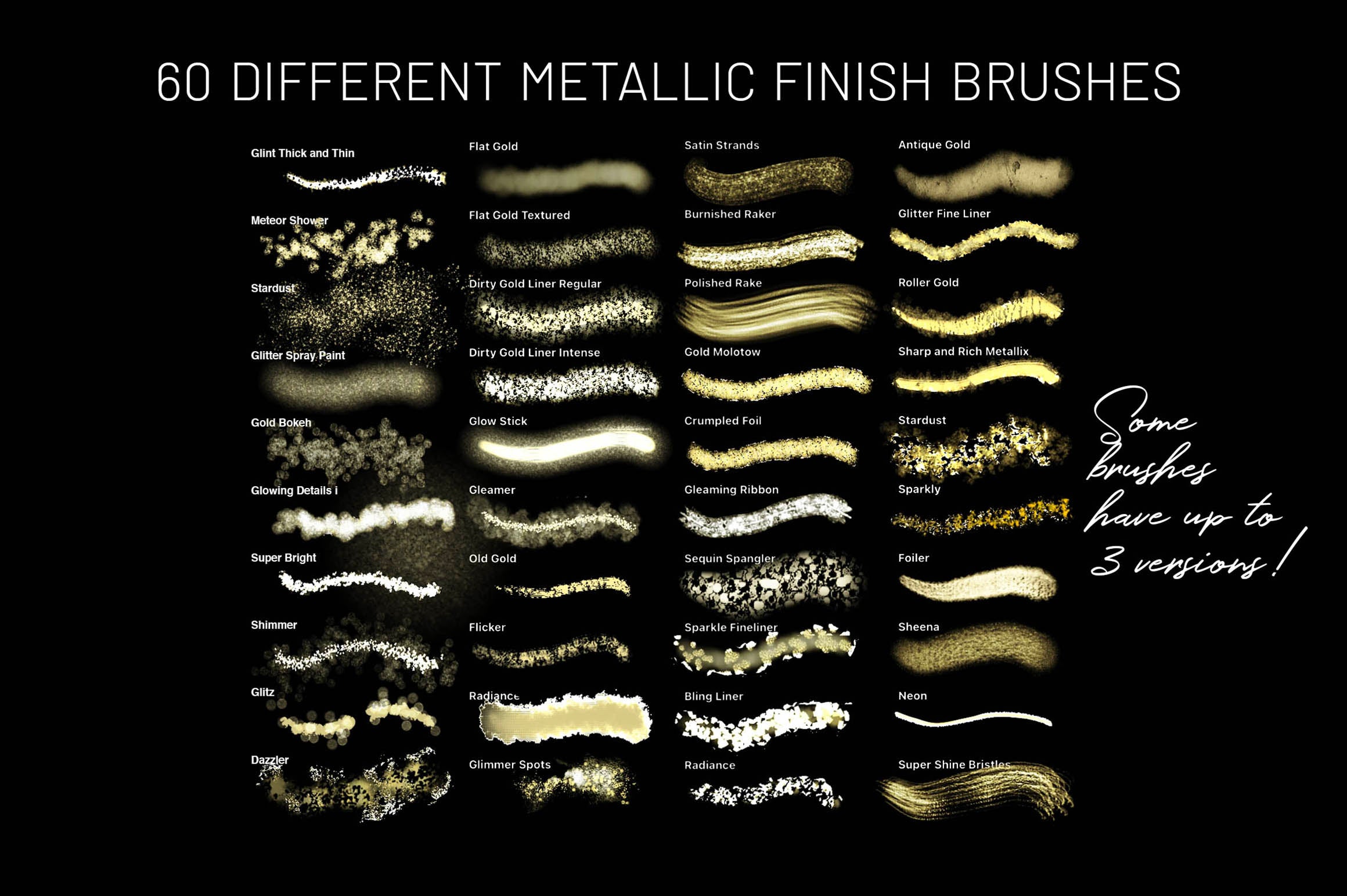 Volume 033 - Comprehensive Collection ‘All That Glitters’ Brushes and Textures